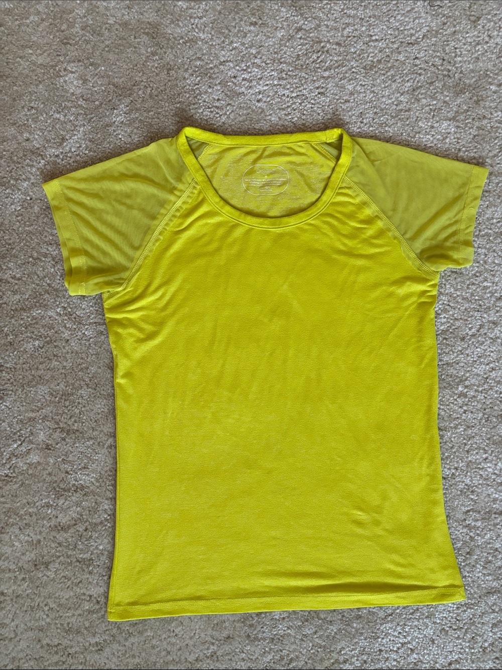 oiselle Bright Neon Yellow Short-Sleeve Tee